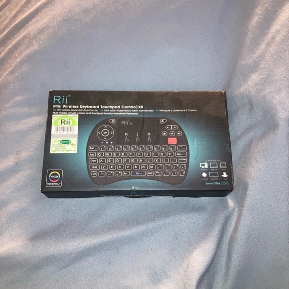 Other - Rii Mini Wireless Keyboard Touchpad Combo - Black